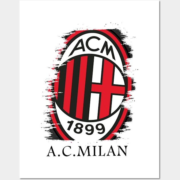 AC MILAN - football - soccer- milano Wall Art by trending tee 